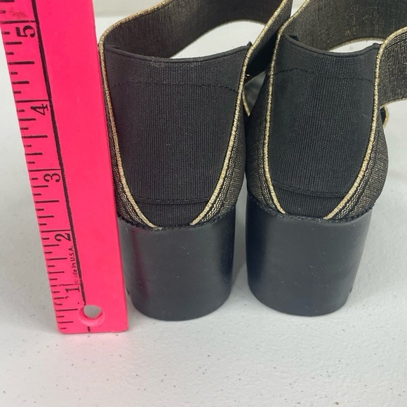 Charleston Shoe Co Monterey Sandals Women's SZ 6.5 Metallic Gold lug sole - Picture 4 of 7